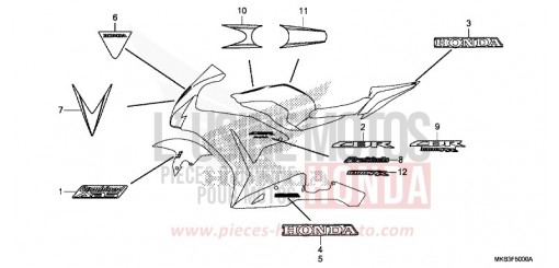 STRIPE/MARK (1) CBR1000RAG de 2016